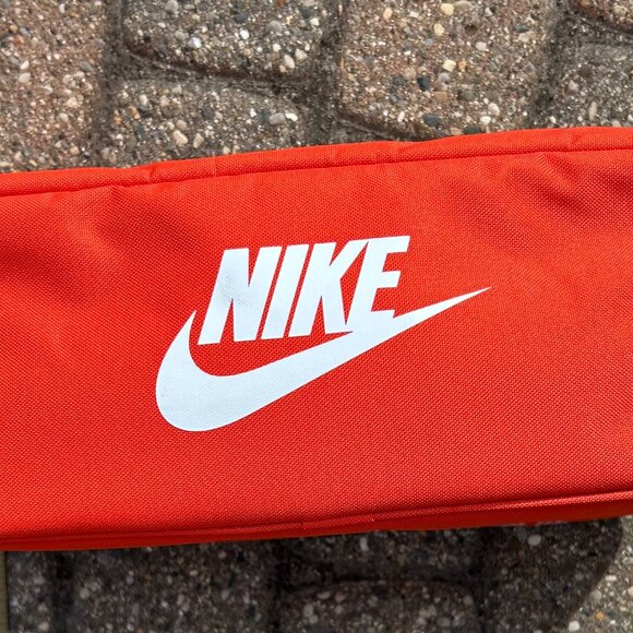 Nike Classic Style Orange Sneaker Shoe Box Zipper Travel Bag Clean - Picture 9 of 12